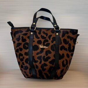 Valentina Leopard Print Satchel